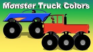Monster Truck Colors - Learn Colors With Trucks