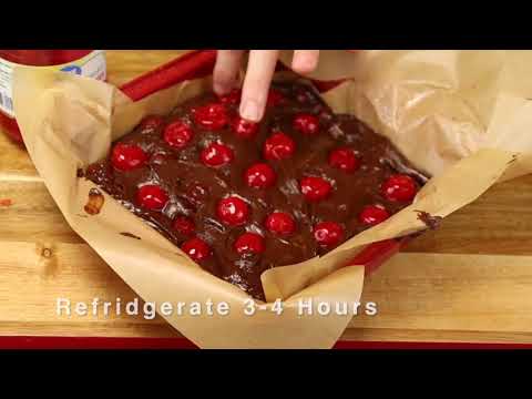 4 Ingredient No Bake Chocolate Cherry Fudge Recipe - 2 Minutes!