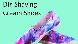 DIY Shaving Cream Shoes