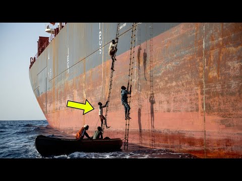 Pirates Climb Aboard Cargo Ship - Watch What The Captain Did Next