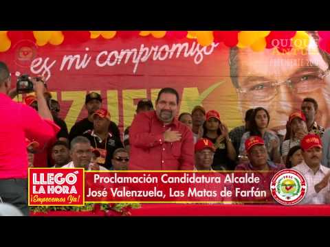 Proclamación Candidatura Alcalde de José Valenzuela  Las Matas de Farfan