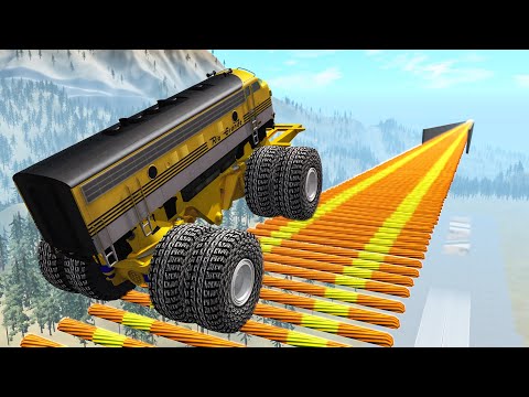 Beamng drive - Air Speed Bumps Crashes