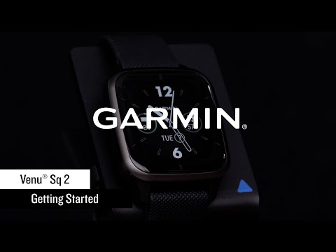 Išmanusis laikrodis Garmin Venu® Sq 2 Skalūnų spalvos aliuminio apvadas su šešėlio pilkos spalvos korpusu ir silikoniniu dirželiu video
