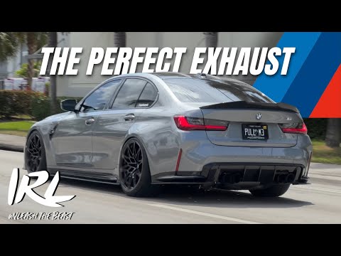 The BEST SOUNDING BMW G80 M3🔥 IRL DOWNPIPES & CATBACK