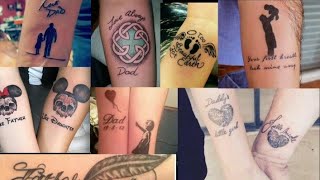 // Dad & Daughter Adorable Tattoo Ideas// #daddaughter #tatto #Ideas #Trendy #Daughterslove  #Appa❤️