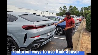BMW Tutorial -  How to always guarantee kick sensor opens lift gate on BMW SUV