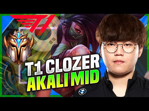 CLOZER IS READY FOR AKALI MID! - T1 Clozer Plays Akali Mid vs Qiyana! | KR SoloQ Patch 10.21
