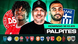 PALPITES DE FUTEBOL PARA 12 10 2025 (DOMINGO) | Boleiros Tips