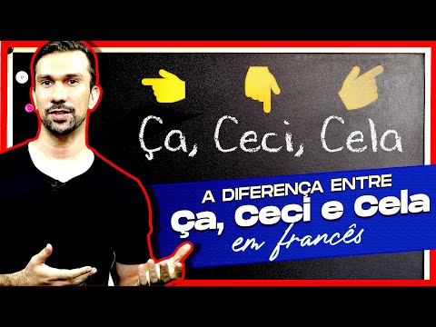 A diferença entre ÇA, CECI e CELA em francês