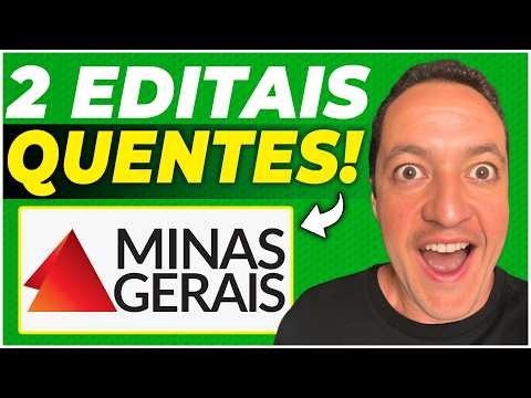 Concursos MG: Veja os 8 EDITAIS previstos para 2026 (2 estão QUENTES)