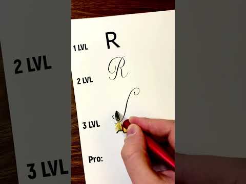 letter R 4 Style #calligraphy #handwriting #lettering