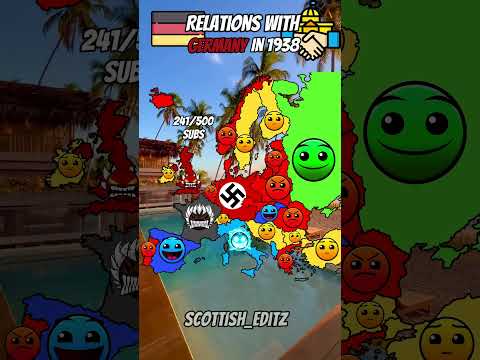 Relations with Germany in 1938 #geography #europe #ww2 #germany #cvc