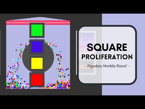 Square Proliferation - Survival Algodoo Marble Race