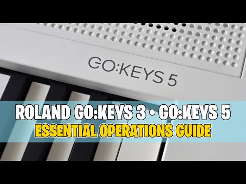 How to Use Roland GO:KEYS 3 & GO:KEYS 5