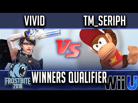 Frostbite 2018 Smash 4 Singles WINNERS QUALIFIER - Vivid (Bayo, Lucario) vs tm_seriph (Diddy Kong)