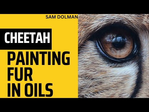 HOW I paint the fur of a CHEETAH in oil paints