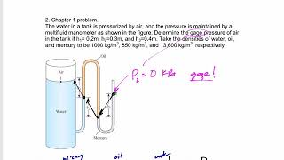 Thermodynamics - Final Exam Review - Chapter 1 problem