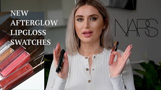 NARS AFTERGLOW LIP SHINE GLOSS SWATCHES || VALENTINA FANU