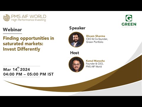 Finding opportunities in saturated markets: Invest Differently