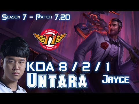 SKT T1 Untara JAYCE vs CHO'GATH Top - Patch 7.20 KR Ranked