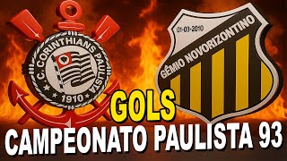 Gols Corinthians x Novorizontino Campeonato Paulista 1993