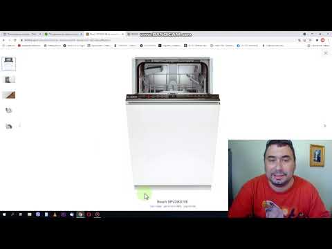 Įmontuojama indaplovė Bosch SPV2IKX10E 45 cm video