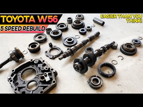 How To Rebuild a Toyota W56 Manual Transmission (22RE) - Complete Disassembly & Teardown