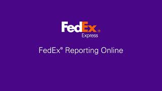 See what FedEx Reporting Online can do