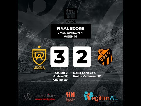 Dinamo Anatolia: 3- 2 Patagonia FC Highlights - VMSL Division 4 / Week 16