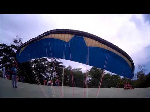 Treinando decolagem com vento forte