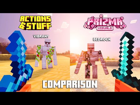 ACTIONS & STUFF Vibrant Visuals vs PRIZMA VISUALS Shader COMPARISON