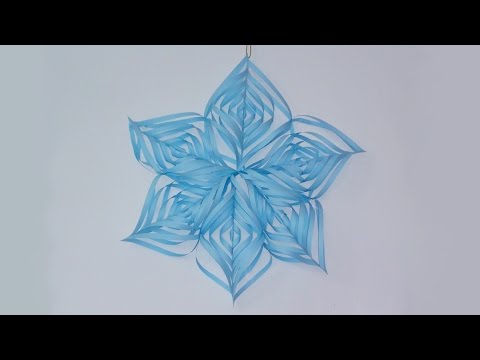 DIY: Estrella o copo de nieve en papel