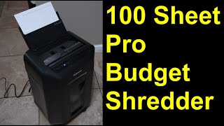 Pro Budget Paper Shredder: Fellowes AutoMax 100MA 100 Sheet