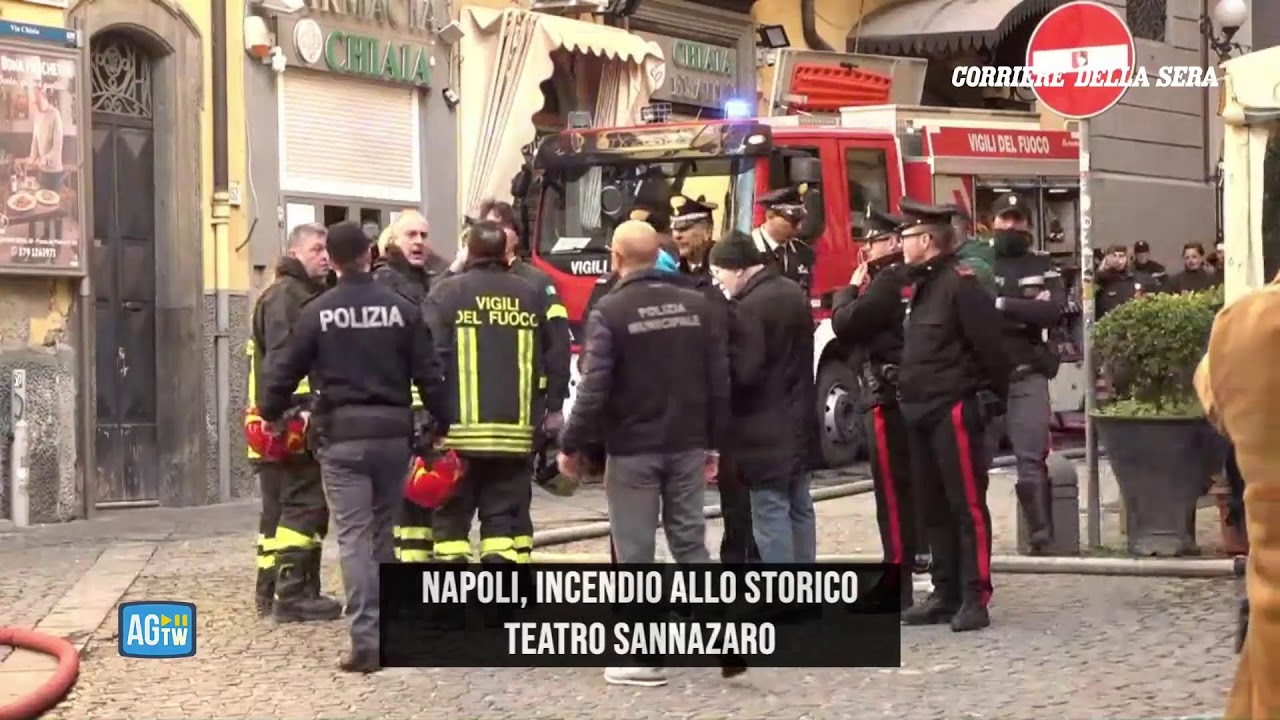Incendio a Napoli