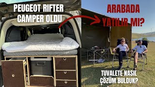 PEUGEOT RIFTER CAMPER OLDU | NASIL YAPTIK? | ARABADA KAMP | CAMPER BOX