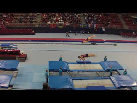 USHAKOV Dmitrii YUDIN Andrey Syncro Final Trampoline World Championships 2017