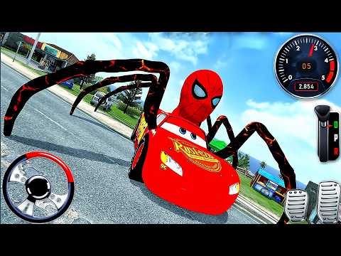 Superhero Lightning Mcqueen And Spider Man - Bus Simulator Indonesia 2026 - Android Gameplay #110