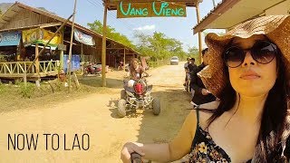 Backpacking Laos Pt2: VANG VIENG!! - Cave Tubing - Quad Biking - Trekking - Kyaking - Best of Laos