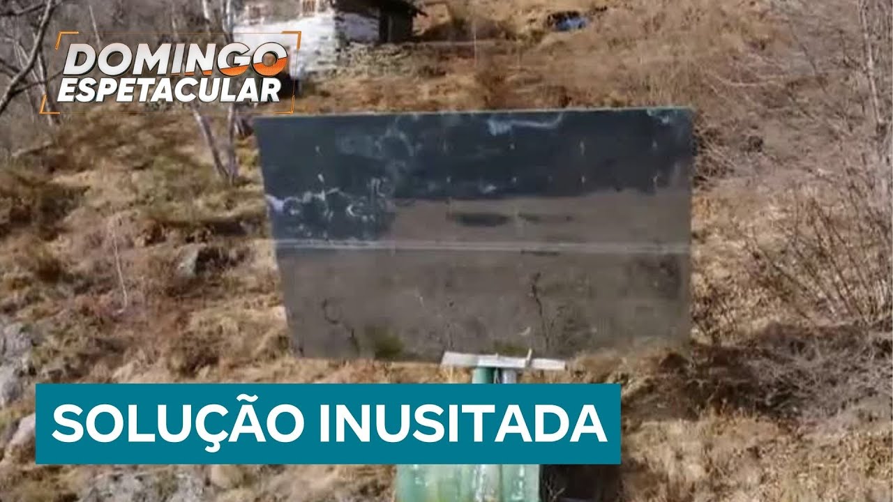 Cidade italiana usa equipamento que reflete o sol para não ficar no escuro durante o inverno