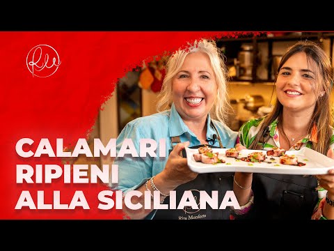 COME CUCINARE  I CALAMARI RIPIENI ALLA SICILIANA || cucina zero sprechi