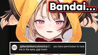 Bandai Namco Randomly Appeared and Gave Permission on Gigi's Stream [ Hololive ]