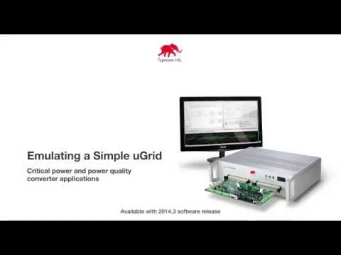 Typhoon HIL Control Center 2014.3: Emulating a small microgrid