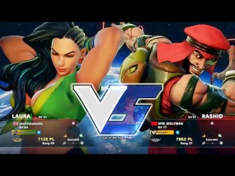 imstilldadaddy ( Laura ) VS VFM_WOLFMAN ( Rashid ) HD 1080p - Street Fighter 5