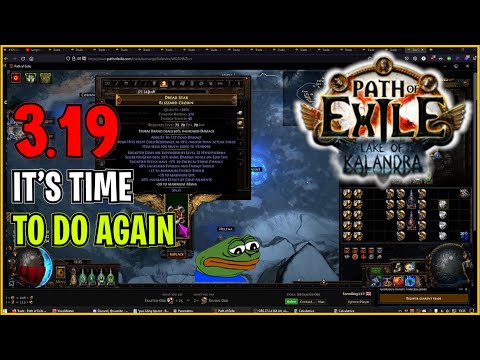 ⚡ POE 3.19 ⚡ zboubnours - It's time to do again