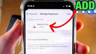 How To Add Payment Method on iPhone! [to App Store/Apple Store]