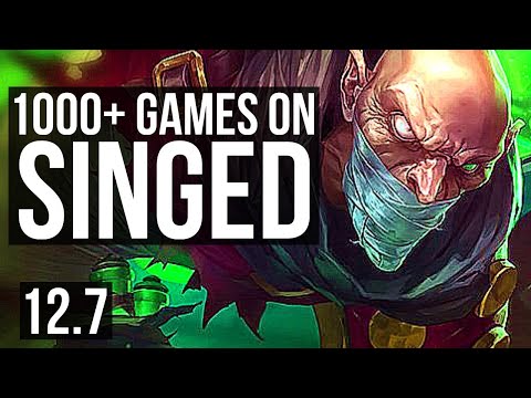 SINGED vs CORKI (MID) | Rank 3 Singed, 1000+ games, 1.4M mastery, 8/5/21 | BR Grandmaster | 12.7