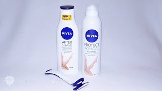 NIVEA Für Mich/NIVEA Protect & Shave Schwinggelenk Rasierer/NIVEA Rasiergel/Aftershave Bodylotion