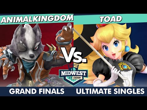 Midwest Arcadian 3 GRAND FINALS - AnimalKingdom (Wolf) Vs. Toad (Peach) SSBU Ultimate Tournament