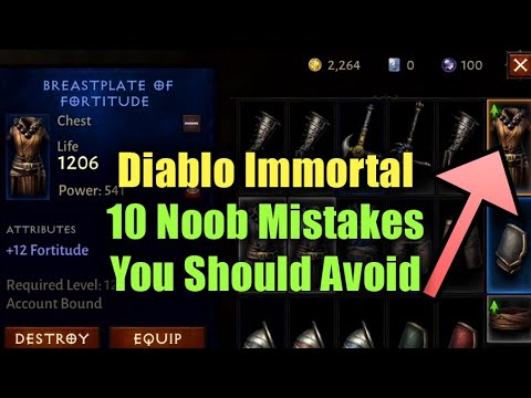 Top 10 Noob Mistakes to Avoid when Starting Out in Diablo Immortal