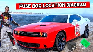 DODGE CHALLENGER FUSE BOX LOCATION DIAGRAM 2014 2015 2016 2017 2018 2019 2020 2021 2022 2023 2024